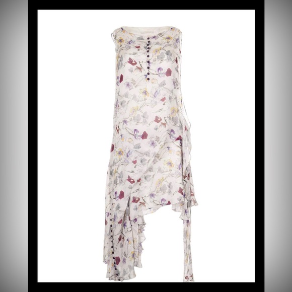 Chloe Floral Asymmetrical Dress - Picture 1 of 14